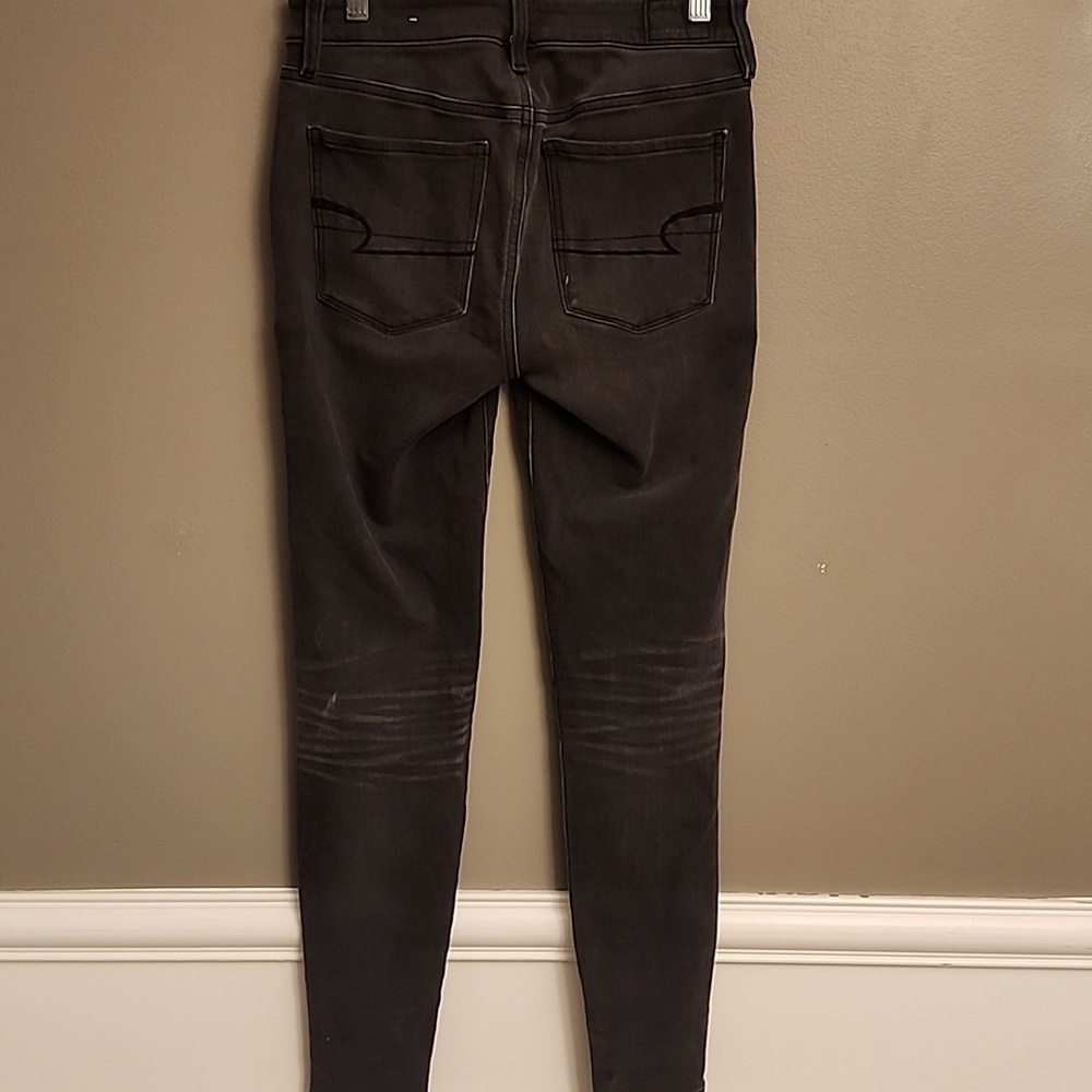 American Eagle Women's Black Skinny Jeans - Picture 4 of 14